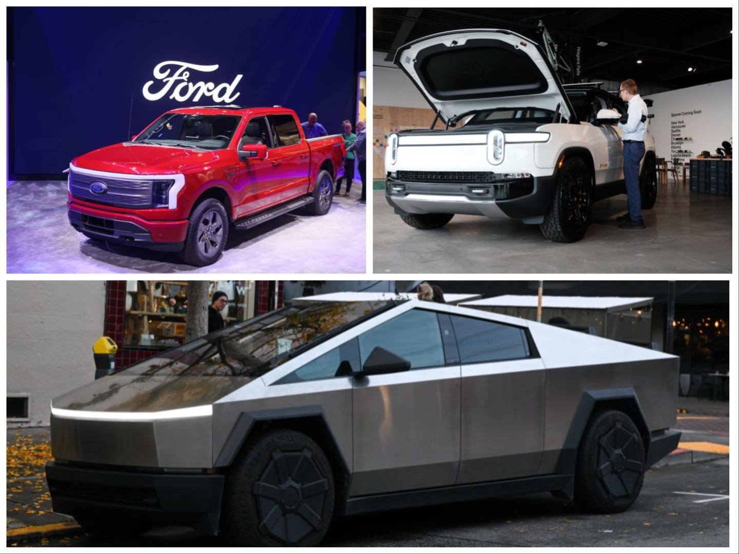 A YouTuber Drove Tesla's Cybertruck, Rivian's R1T, And Ford's F-150 ...