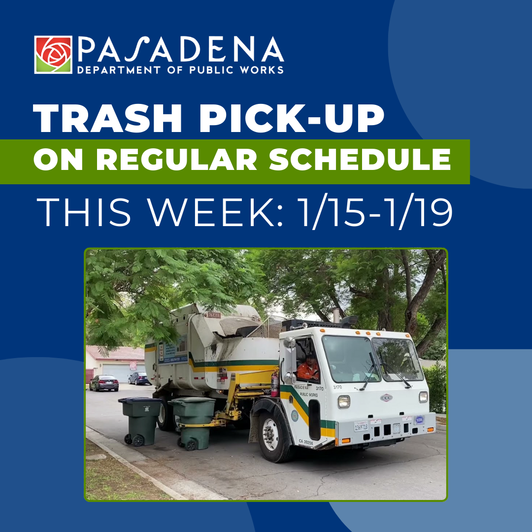 As a friendly reminder, trash pick-up is on a regular schedule this ...