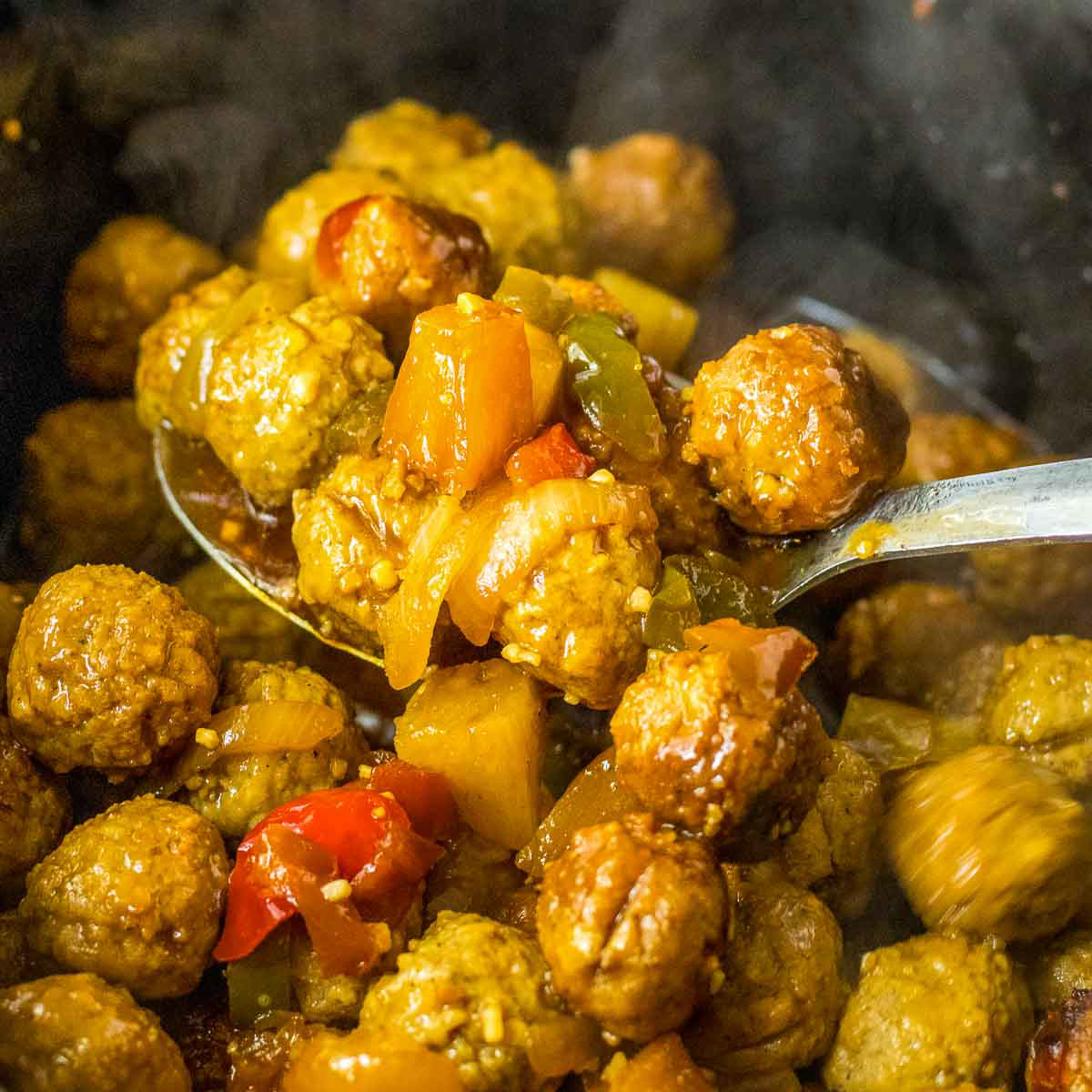 Crock Pot Pineapple Meatballs Are a Sweet and Savory Family Favorite