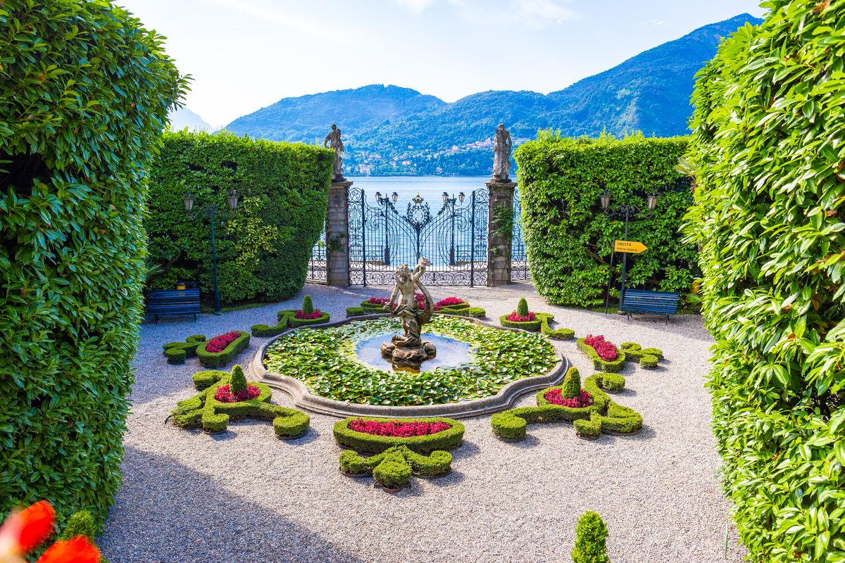 <p><a href="https://www.goodhousekeeping.com/uk/lifestyle/travel/a40509806/villa-carlotta-lake-como/">Villa Carlotta</a> in Tremezzo with its sculptures, paintings and original furnishings is surrounded by botanical grounds that include an Italian garden with citrus tunnels and camellia, and a Romantic garden with hydrangeas, English roses, a rock garden with succulents, monumental trees including cedars, cypresses, redwoods and pines and aromatic plants.</p><p>Many plants arrived here at the behest of Duke George of Saxony Meiningen, a passionate botanist who also commissioned its theatrical Valley of Ferns with its burbling stream.</p>