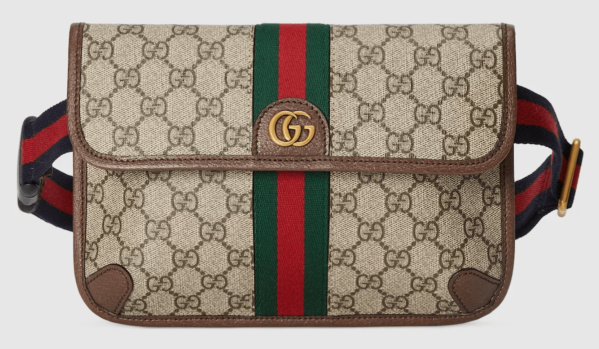 <p><strong>Colors</strong>: Beige, navy blue, grey<strong>Dimensions</strong>: 9.4" W x 6.7" H x 1.4" D<strong>Price</strong>: $1,200</p><p>If you choose to invest in a high-end belt bag, Gucci's <a rel="nofollow noopener noreferrer external" href="https://www.gucci.com/us/en/pr/women/handbags/backpacks-belt-bags-for-women/ophidia-gg-small-belt-bag-p-752597FACFW8920">Ophidia GG Small Belt Bag</a> is a classic choice.</p><p>"The signature beige step-and-repeat double G fabric will stand the test of time, making it worth the spend," says <strong>Elizabeth Kosich</strong>, certified image stylist and founder of <a rel="noopener noreferrer external nofollow" href="https://elizabethkosichstyling.com/">Elizabeth Kosich Styling</a>. "To keep the conspicuous branding grounded, wear with monochromatic looks and sneakers in the daytime only for a casual, toned-down message."</p><p>The 9.4-inch by 6.7-inch bag also converts to a sling you can wear across your chest, with a 31.9-inch strap in the fashion house's iconic green and red web. At $1,200, it's an investment, but one that will pay off.</p>