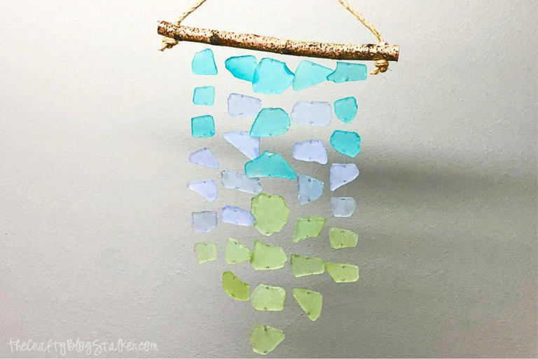 Homemade Wind Chimes with Sea Glass