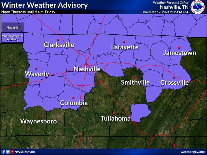 Nashville area road conditions Roadways mostly clear but THP urges