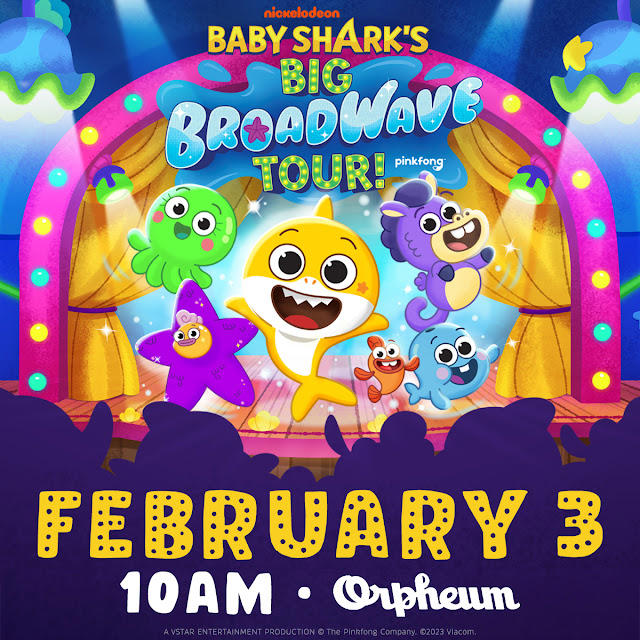 Baby Shark and friends are making a splash in Sioux City at 10am on February 3rd