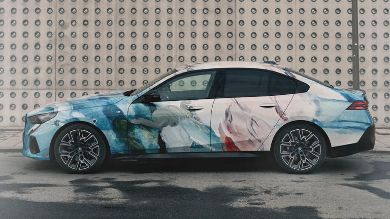 BMW’s latest Art Car is an i5 M60 xDrive which references the world’s ...