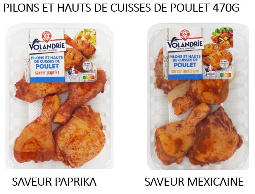 des cuisses de poulet leclerc rappelées en raison d’une erreur d’étiquetage