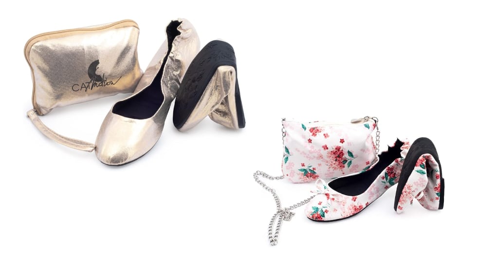 amazon, zapatos plegables para llevar en el bolso a bodas y eventos
