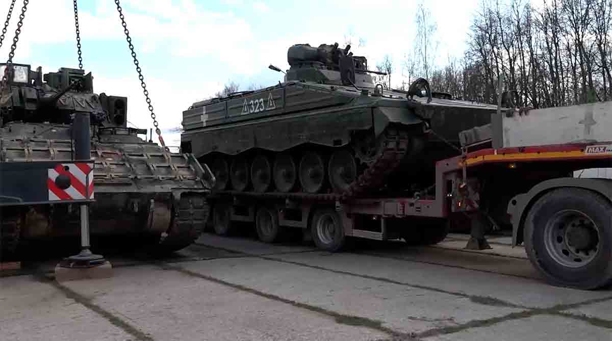 video: fanget ukrainsk leopard tank vil blive udstillet i moskva