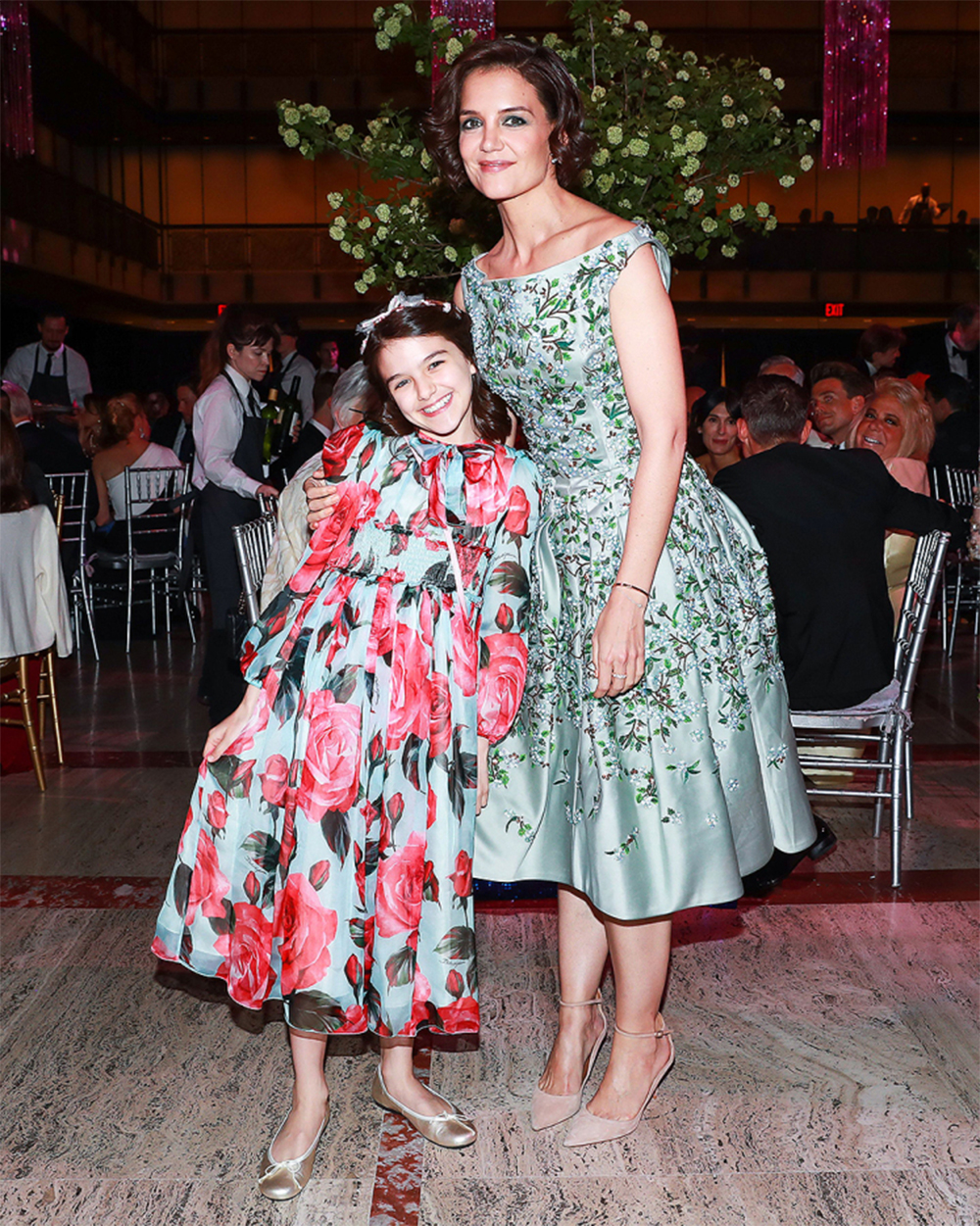 <p>Katie Holmes and Suri Cruise American Ballet Theater Spring Gala, on May 21, 2018. The pair looked great in their floral dresses.</p>