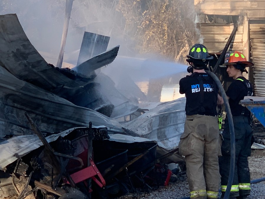 Fire Destroys Business In Stapleton Wednesday Morning