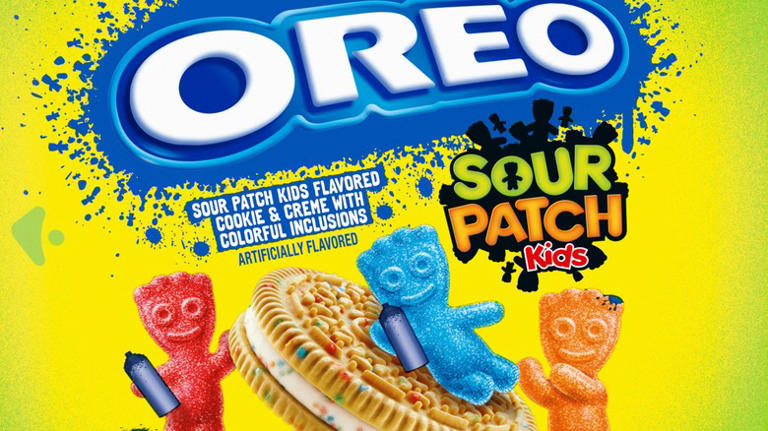 Oreo Teams Up With A Nostalgic Candy For Its First-Ever Sour Cookies