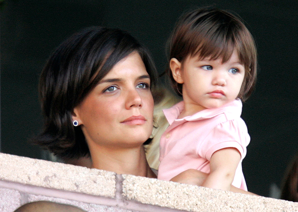 <p>Katie Holmes and her daughter, Suri Cruise, watch the Los Angeles Galaxy play Chelsea during a World Series of Football exhibition soccer game at the Home Depot Center on in Carson, Calif. Both seemed quite interest in the game. </p>