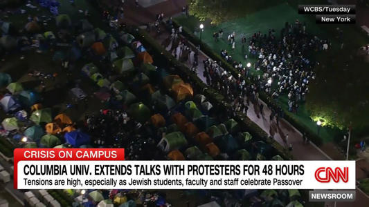 Columbia University extends deadline in talks with protesters<br><br>