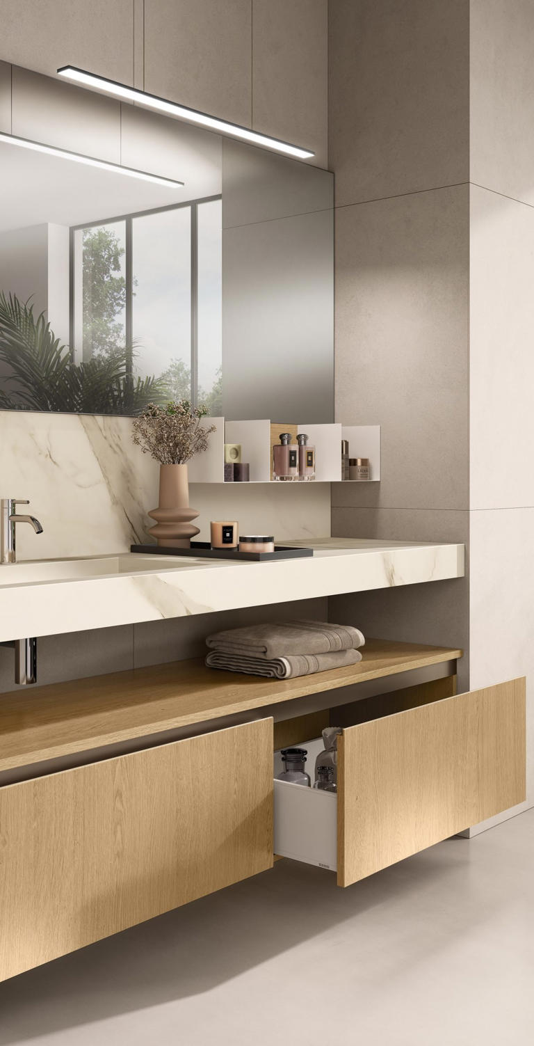 Miko bathroom collection by Scavolini