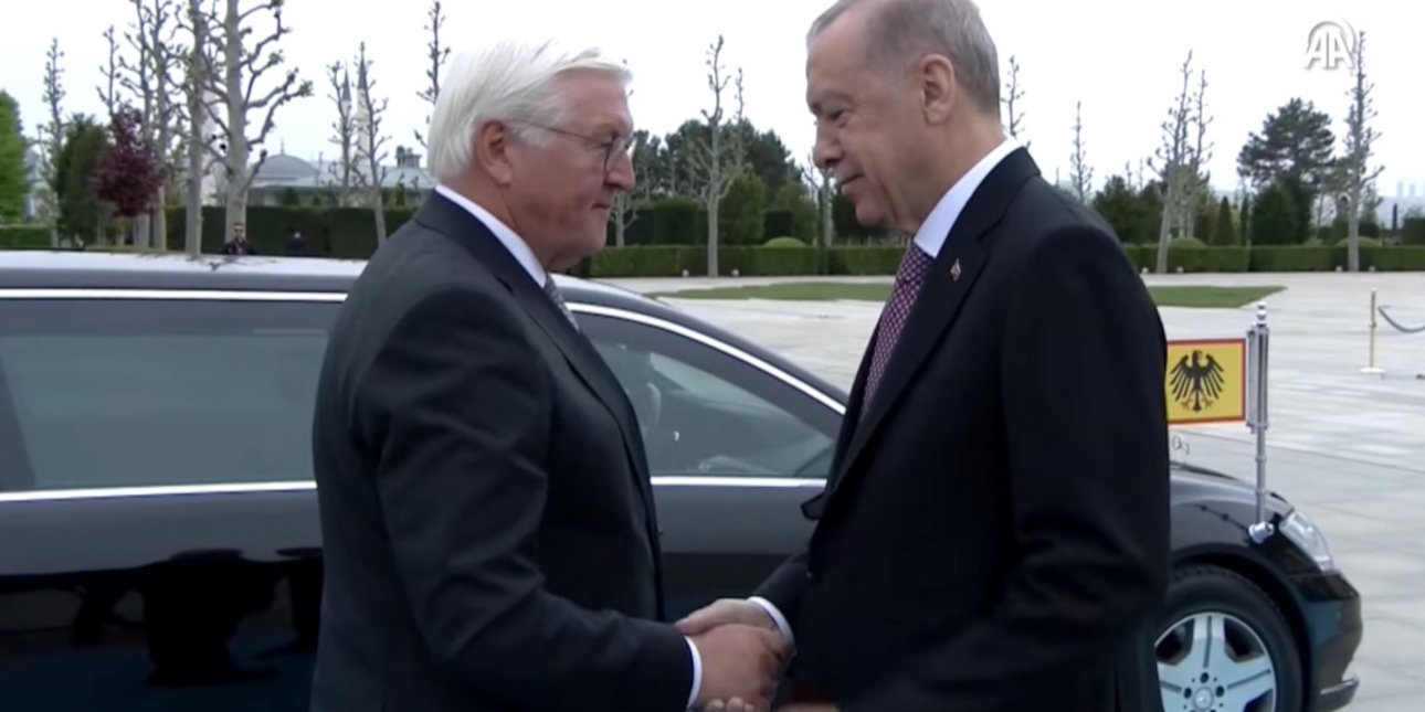 τουρκία: συνάντηση ερντογάν με σταϊνμάιερ -«συζητήσαμε για την κύπρο», είπε ο γερμανός πρόεδρος