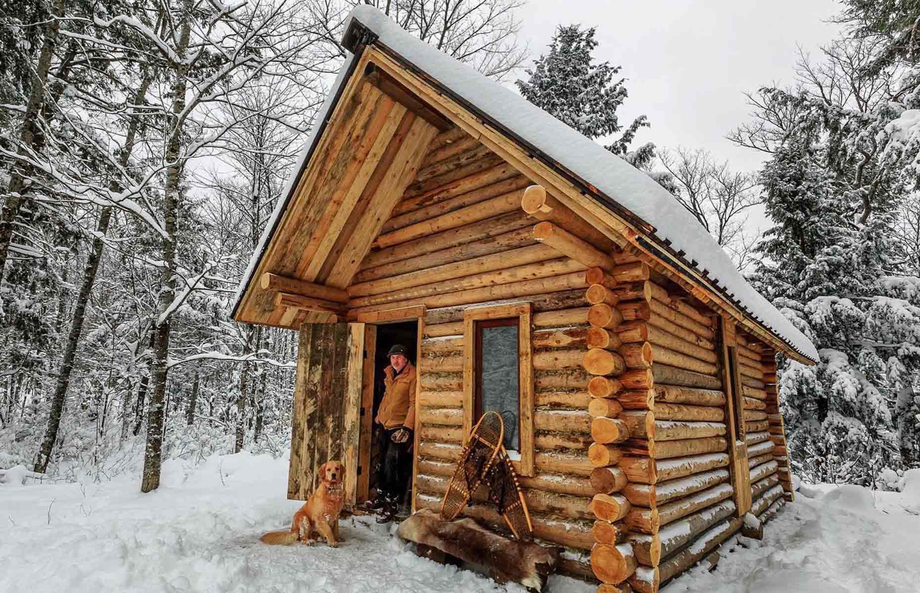 <p>Hidden in the snowy Canadian wilderness lies a woodland cabin built by outdoorsman and self-reliance coach Shawn James. Shawn has since moved into another remote log-built home, but he lived in this isolated property with his dog for years.</p>  <p>While Shawn's wife and daughters spend time with him in the wilderness, he maintains a mostly secluded existence, foraging for wild food and relying on his well-honed survival skills. Shawn shares his way of life through his <a href="https://www.instagram.com/myselfreliance/">Instagram channel</a> and website, <a href="https://myselfreliance.com/">My Self Reliance</a>.</p>