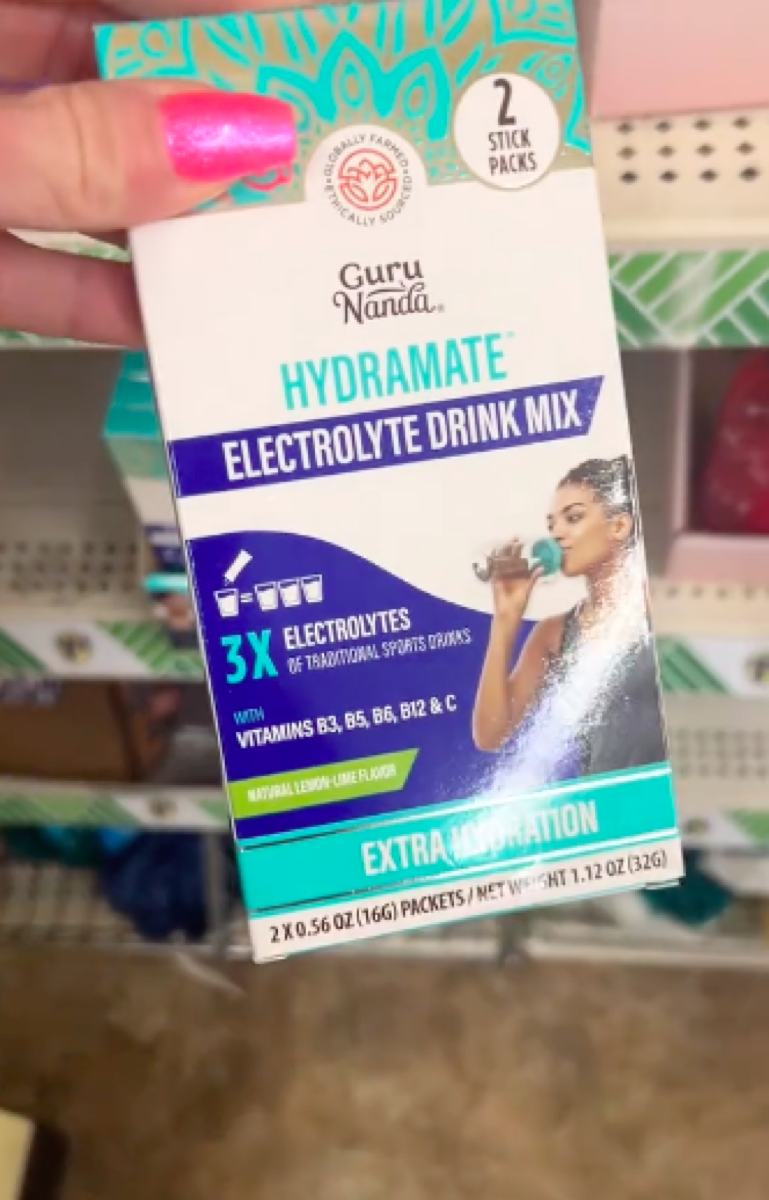 <p>Beauty comes from within—and sometimes that's literal. Dollar Tree may be able to help.</p><p>"These are new," Houser says, picking up a pack of Hydramate Electrolyte Drink Mix. "It's just like the <a rel="noopener noreferrer external nofollow" href="https://bestlifeonline.com/liquid-iv-changes/">Liquid IV</a>."<p><strong>RELATED: <a rel="noopener noreferrer external nofollow" href="https://bestlifeonline.com/dollar-tree-anti-aging-skincare-dermatologist/">Dermatologist Reveals Her 7 Favorite Dollar Tree Skincare Products for Anti-Aging</a>.</strong></p></p>
