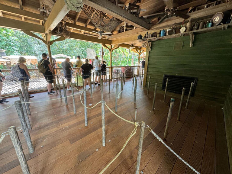 Although we previously reported that the Jungle Cruise dock refurbishment seemed complete, construction walls are back in the queue of the Magic Kingdom attraction as more boards are replaced. Jungle Cruise Refurbishment Black scrim is behind the walls but we can easily see over and into the construction sites. The old wooden boards of the ... Read more