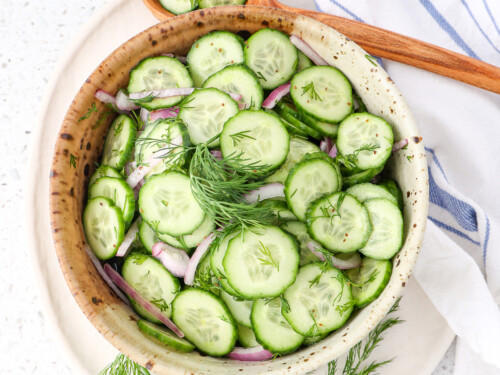 Crisp Cucumber Salad Recipe With Zesty Honey Dressing