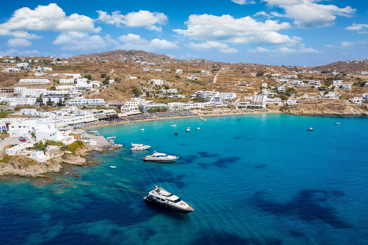 <p>The party starts and ends here. Platys Gialos on Mykonos epitomizes Greek island luxury. It’s the height of glam, perhaps why celebrities gravitate to it.</p><p><a class="body-btn-link" href="https://go.redirectingat.com?id=74968X1553576&url=https%3A%2F%2Fwww.tripadvisor.com%2FAttraction_Review-g659660-d2445564-Reviews-Platis_Gialos_Beach-Platys_Gialos_Mykonos_Cyclades_South_Aegean.html&sref=https%3A%2F%2Fwww.elledecor.com%2Flife-culture%2Ftravel%2Fg60369620%2Fbest-beaches-greece-guide%2F">Shop Now</a></p>