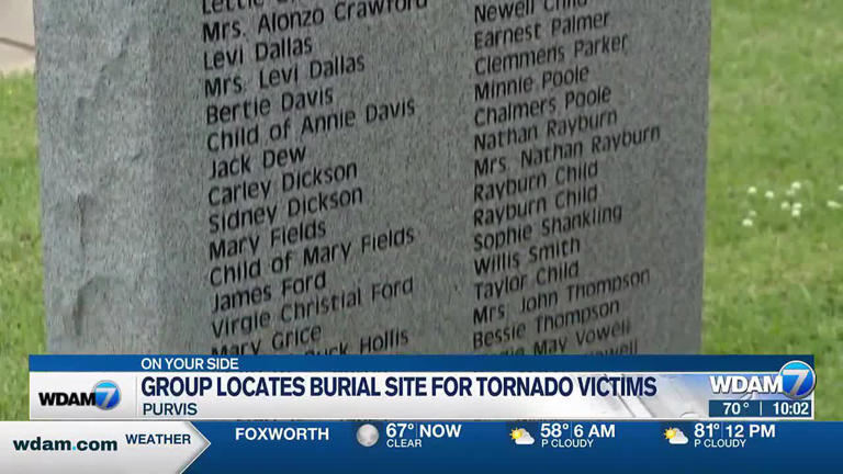 Purvis group locates burial site for 1908 tornado victims