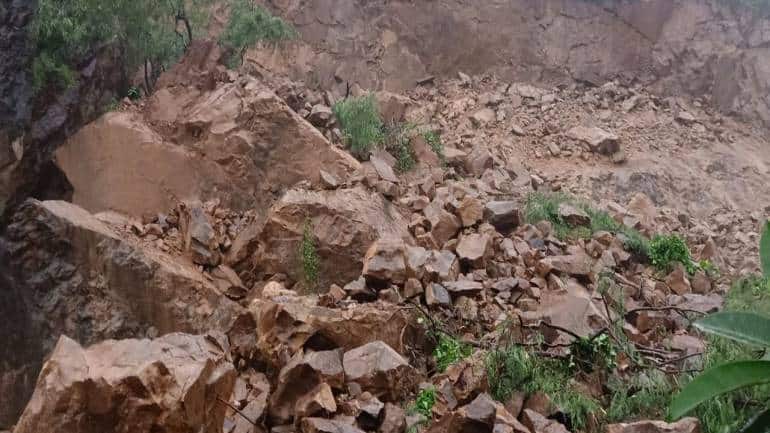massive landslide in arunachal pradesh, road to dibang valley near indo-china border cut off