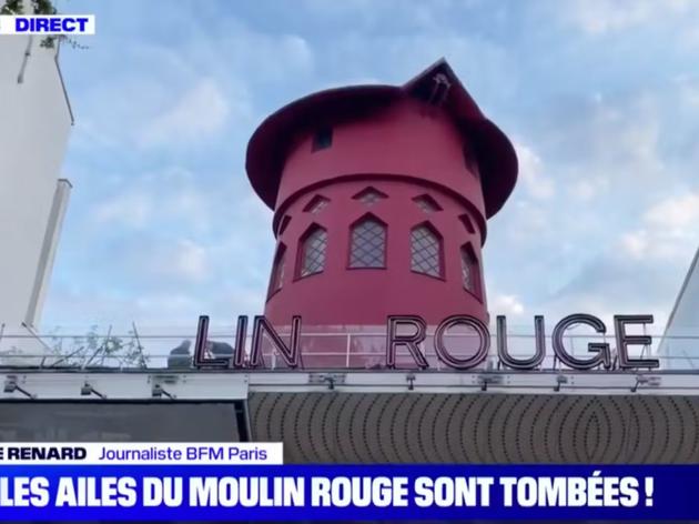 „stück französische geschichte auf dem boden“: mühlenräder des moulin rouge in paris eingestürzt