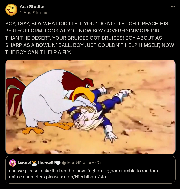 Why Is Foghorn Leghorn Rambling To Anime Characters? The Viral Twitter ...