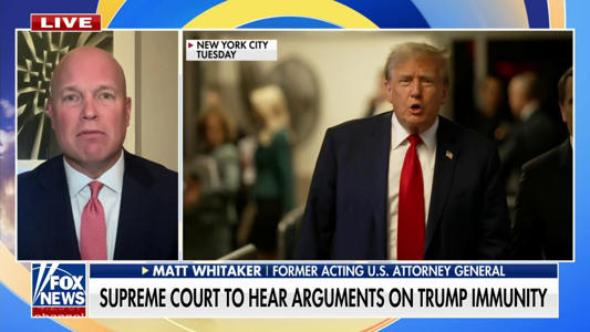 Matt Whitaker predicts Supreme Court will send Trump immunity claim back to trial court<br><br>