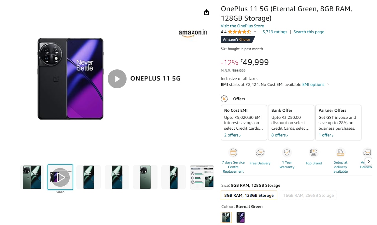 amazon, android, oneplus 11 available for under rs 47,000 in india, here is how the deal works