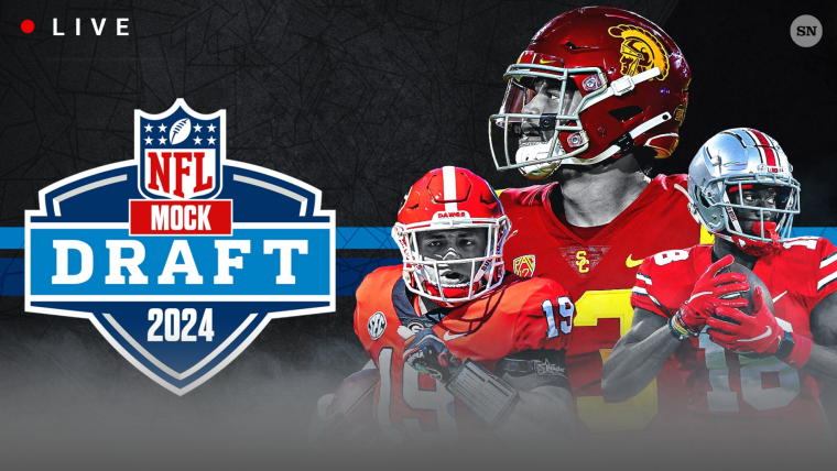 live nfl mock draft 2024: updated projections, rumors point to vikings trade-up for j.j. mccarthy, jc latham rise