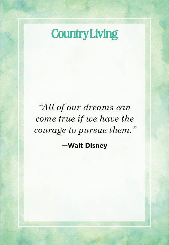 <p>“All of our dreams can come true if we have the courage to pursue them.”</p>