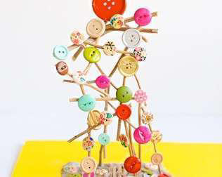 6 Fun Button Crafts for Kids