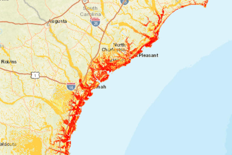 US Map Shows 'Hazard Zones' for Rising Sea Levels, Tsunamis