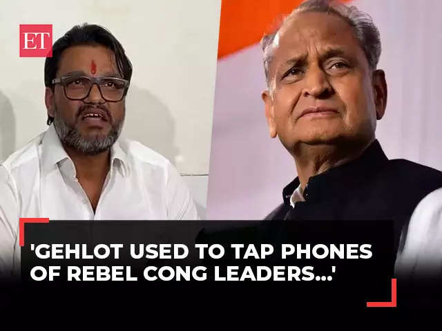 Former Rajasthan CM's Aide Accuses Gehlot Of Phone Tapping Of Rebel ...