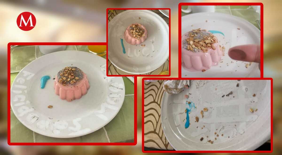 ¡mejor nadota! docentes exhiben comida en platos llenos de polvo durante festejo por su día