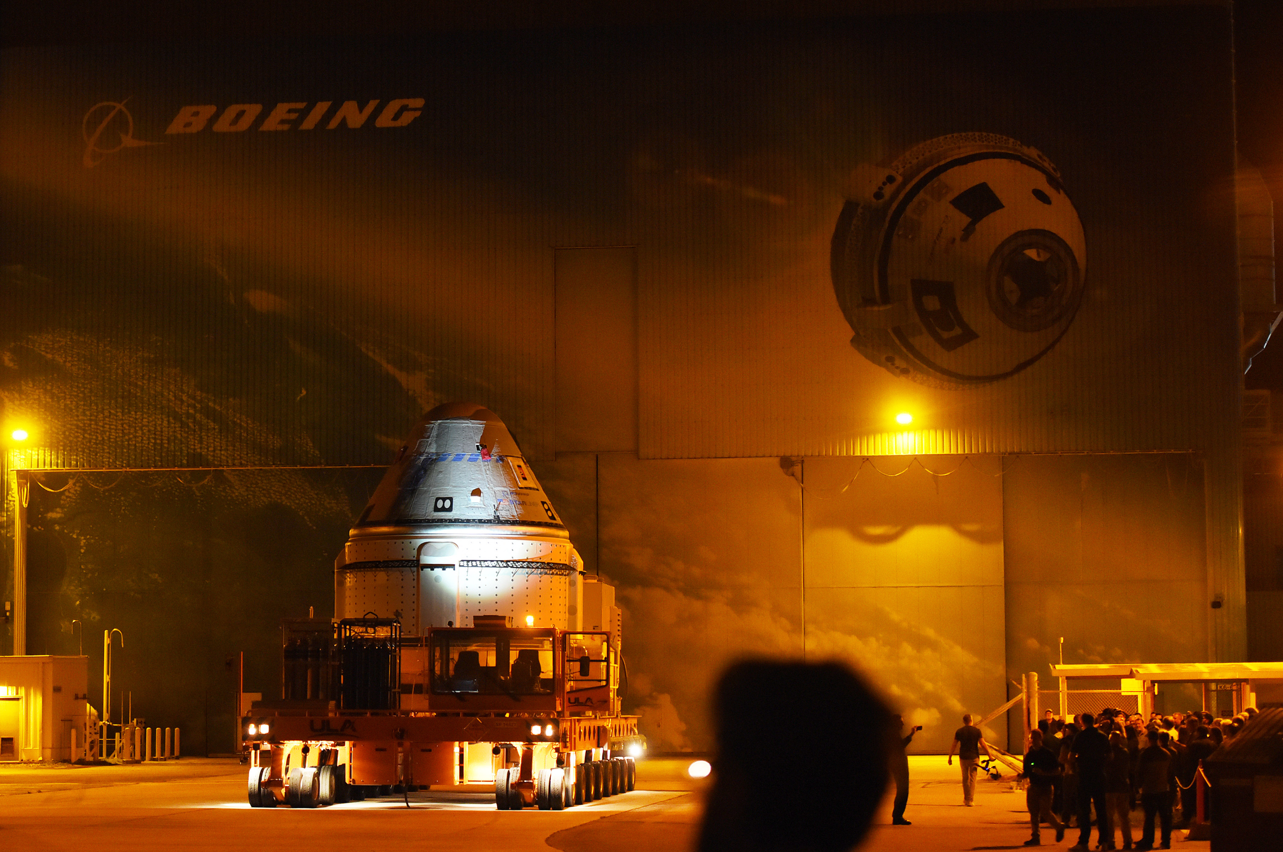 <p>Boeing's CST-100 Starliner spacecraft was rolled out of the Commercial Crew and Cargo Processing Facility at the Kennedy Space Center to be transported to pad 41 at Cape Canaveral Space Force Station in Cape Canaveral, Florida, on April 16, 2024. </p><p>Starliner is scheduled for its first crewed launch to the International Space Station on a ULA Atlas V rocket with NASA astronauts Suni Williams and Butch Wilmore on May 6, 2024.</p>