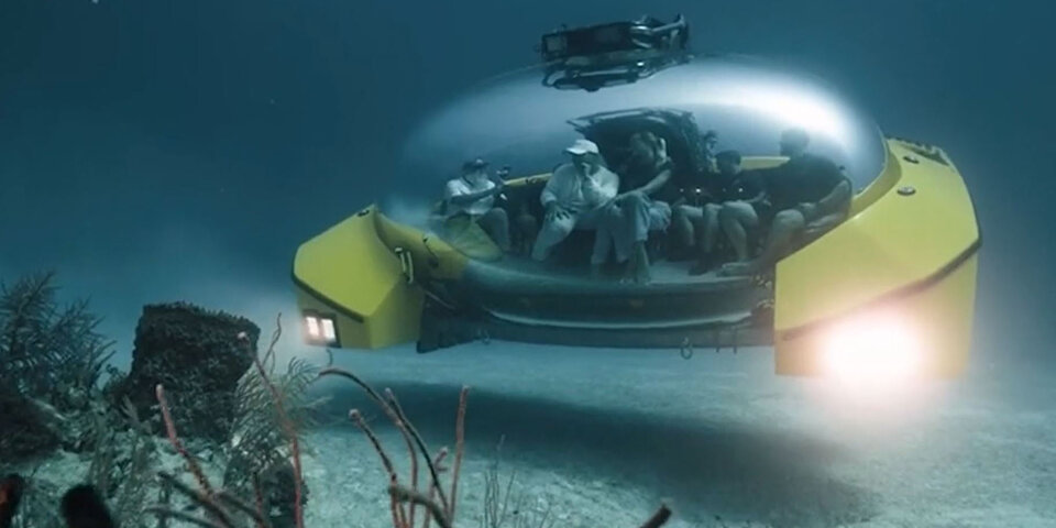 ufo-u-boot kann an den meeresgrund tauchen