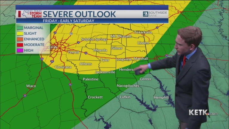 Thursday Evening Forecast: Some severe storms possible tomorrow