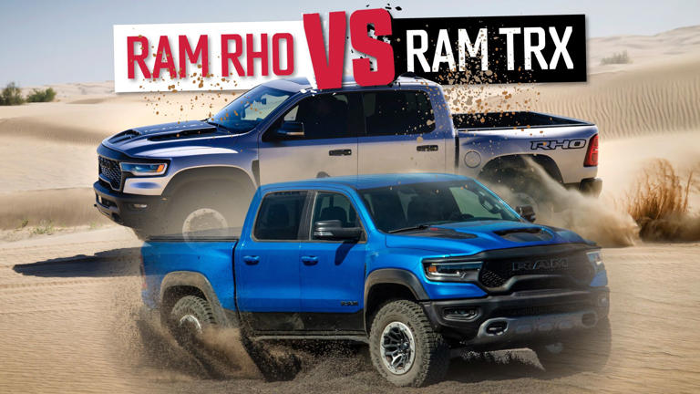 2025 Ram 1500 RHO Vs. 2024 Ram 1500 TRX - What's The Difference Between Ram's Mega Off-Road Trucks