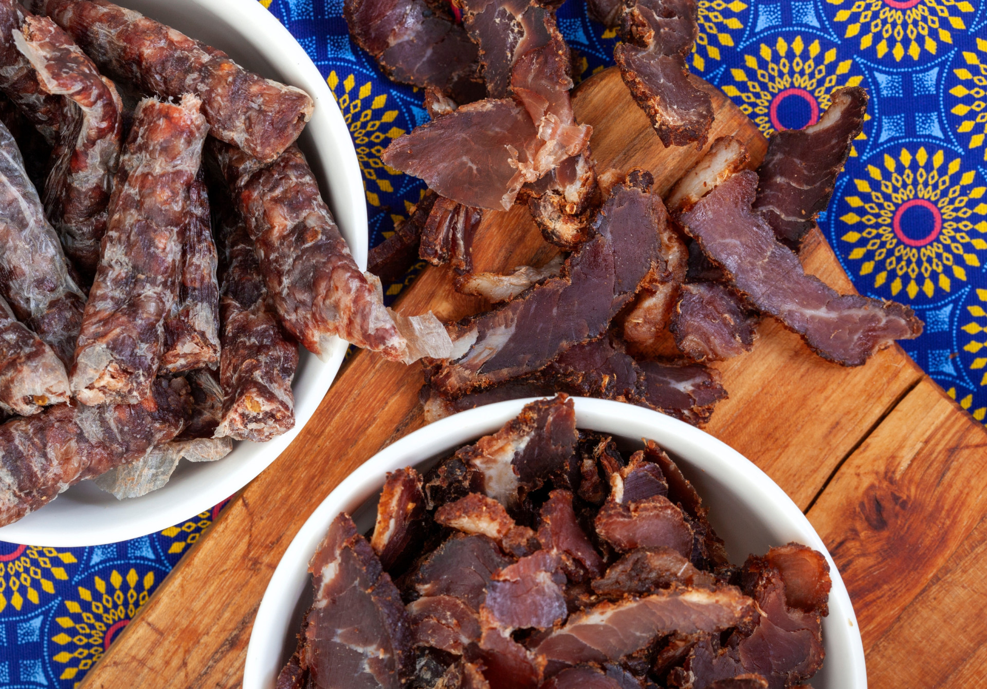 <p><span>Biltong is dried, cured meat that originated in Southern African countries. Various types of meat are used, from beef to game meats like ostrich.</span></p><p>You may also like:<a href="https://www.starsinsider.com/n/438839?utm_source=msn.com&utm_medium=display&utm_campaign=referral_description&utm_content=707039en-us"> The best whiskey cocktails you just have to try</a></p>