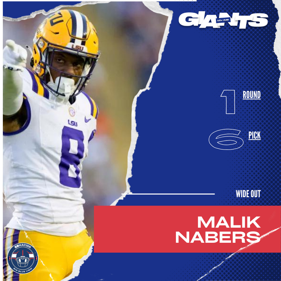 New York Giants NFL Draft 2024 Results: Giants Select Malik Nabers, WR ...