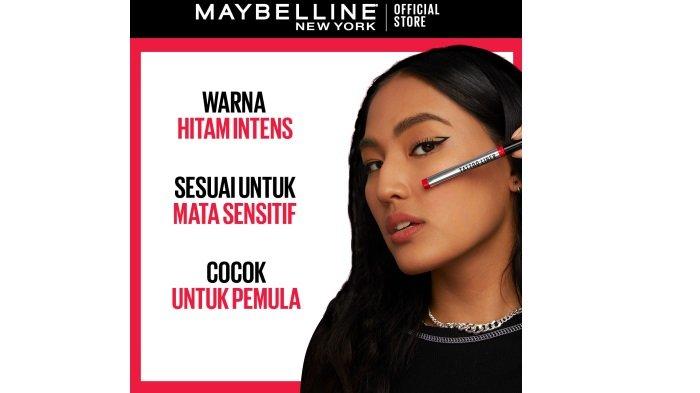 review eyeliner maybelline yang punya formula waterproof,mudah diaplikasikan dan cocok untuk pemula