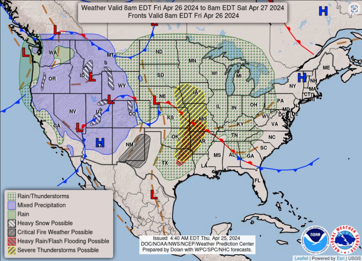 severe thunderstorm warnings issued for 8 states as massive hail forecast