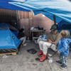 More migrant families with children sleeping in tents on Skid Row test official response<br>