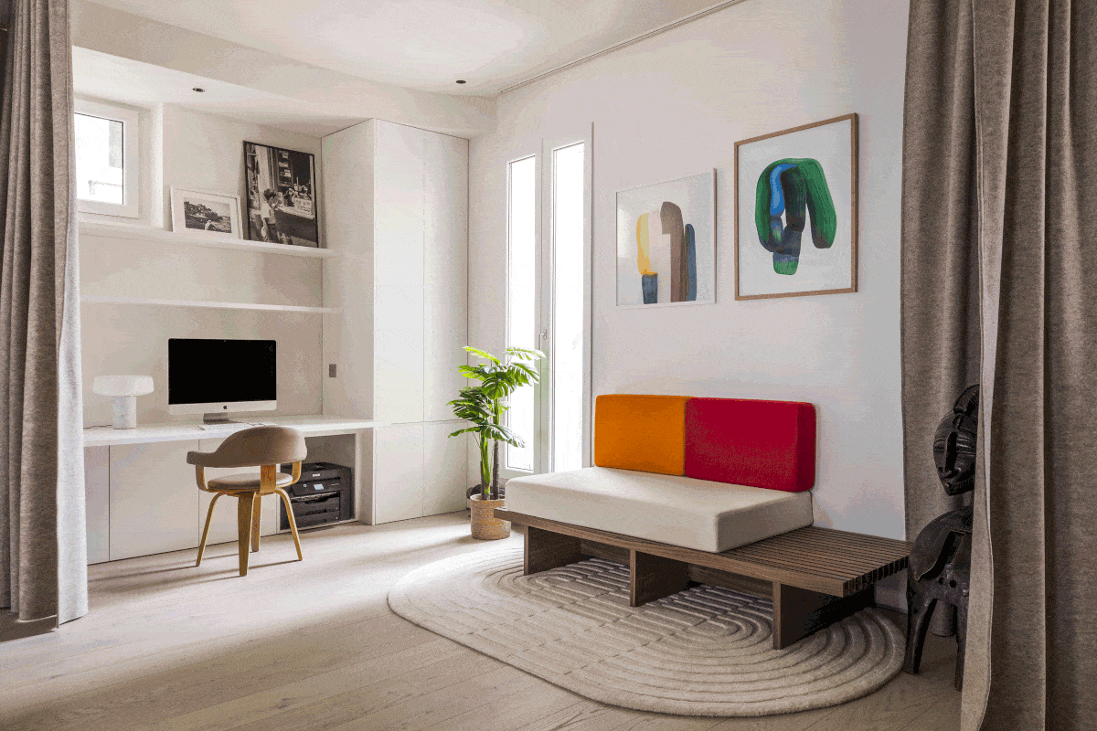 la casa-studio di due architetti a parigi è una promenade a misura di famiglia che attraversa la città
