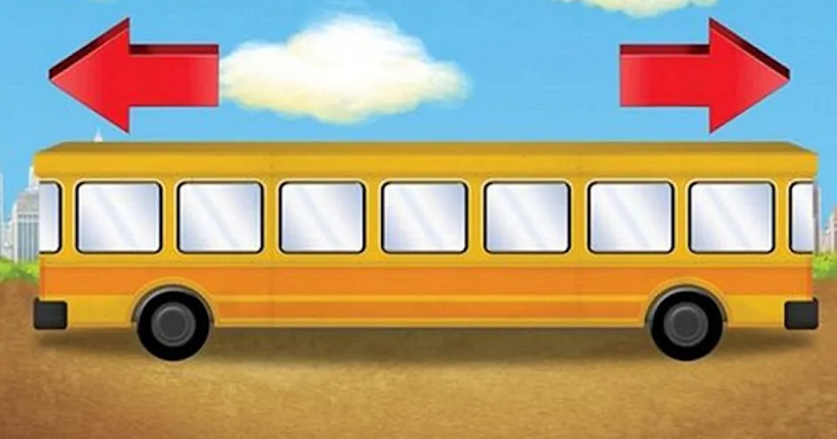 sværere end du tror, få kan løse gåden: hvilken vej kører bussen?