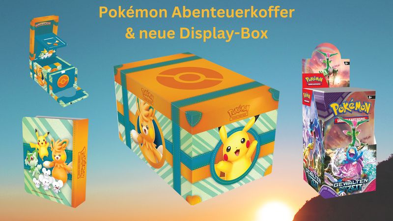 amazon, pokémon sammelkartenspiel: display-boxen & paldea-koffer mit rabatt sichern