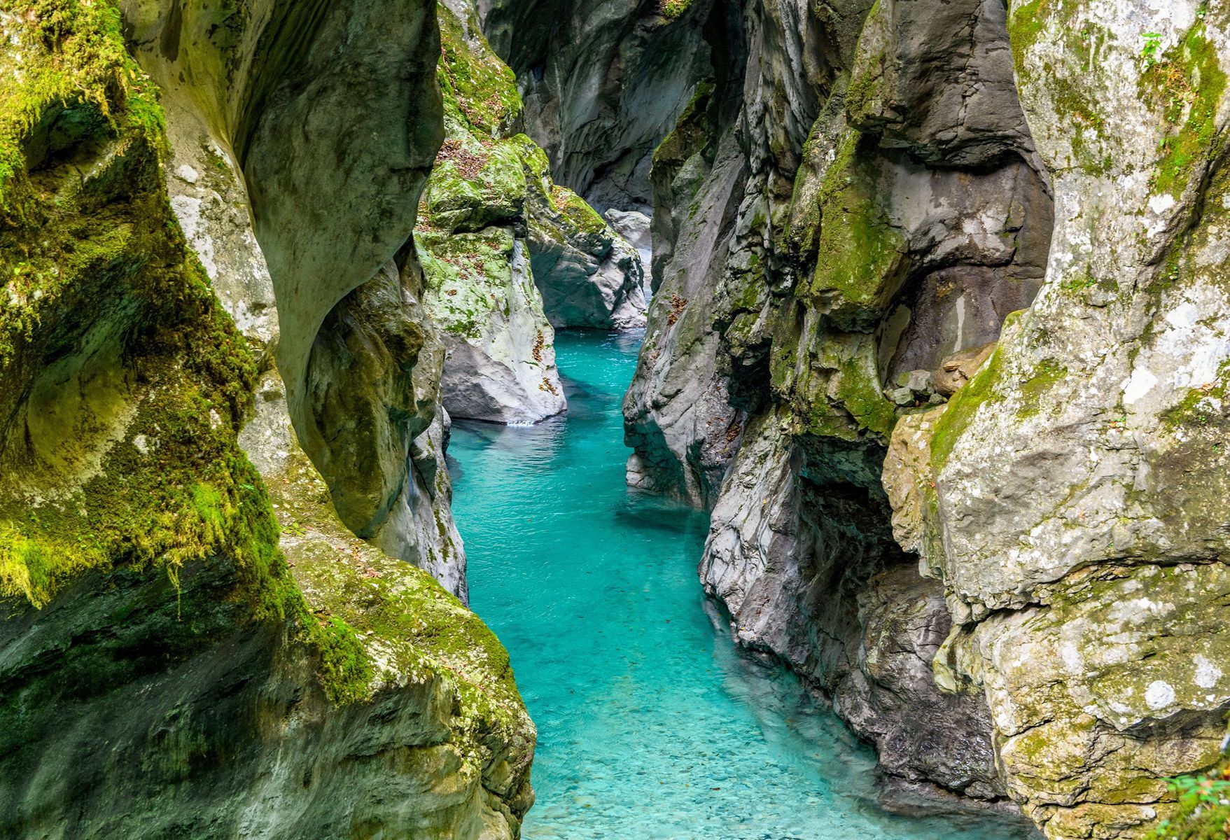 <p>Considered one of the most beautiful gateways to Triglav National Park, the <a href="https://www.soca-valley.com/en/attraction/tolmin-gorges/">Tolmin Gorges</a> are a magical spot where the sparkling waters of the Tolminka River slice through the area’s steep cliffs. Walk across Devil’s Bridge and into Dante’s Cave, which offers a cool respite on hot summer days.</p>