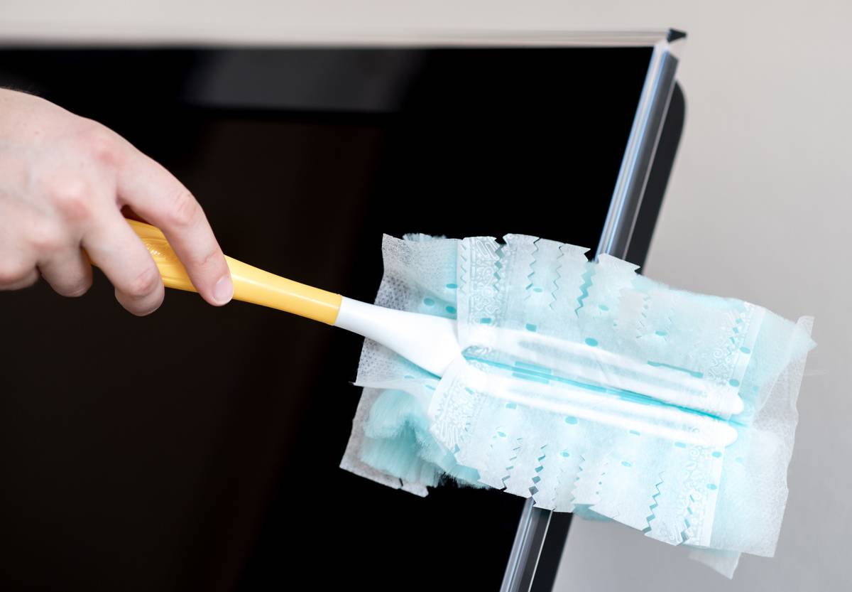 <p>What do you use to wipe away dust? An old shirt or towel? If it's anything other than a microfiber cloth, you won't pick up much dust. "Nothing beats [a microfiber duster]," says Donna Smallin, the author of <i>The One-Minute Cleaner Plain & Simple: 500 Tips for Cleaning Smarter. </i>"It attracts dust like a magnet."</p> <p>Microfiber cloths are designed to pick up dust and trap it. You don't need to drench it in cleaning solution, either; just keep it slightly damp.</p>